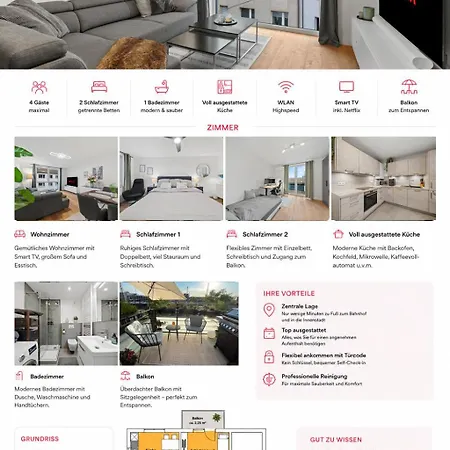 Modernes Mit 2 Schlafzimmern & Balkon In Mitte * הנובר